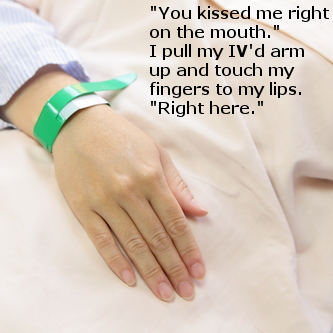 Patient hand before surgery