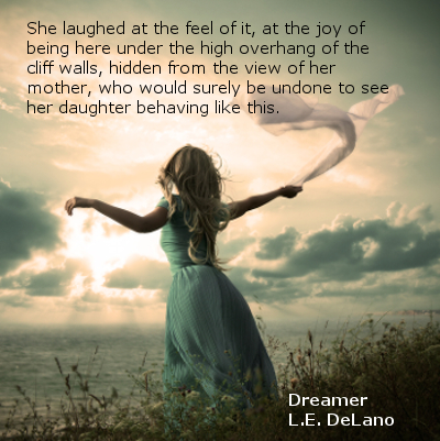 Vintage Photo of Blonde Woman with Scarf at the Sea