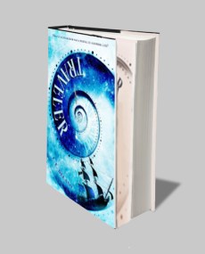 Blank book open cover white w clipping path